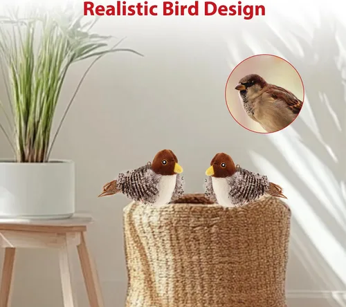 Miniatura 3 de Gigwi Juguetes interactivos para gatos con sonido de chirrido, pack de 2, juguetes para pájaros con chirridos estimulantes que hacen ruido, juguete