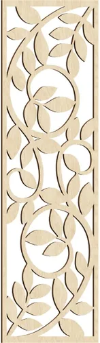 Miniatura 67 de 9 3/8"W x 24 3/8"H x 1/4"T Utica Decorativo Fretwork Madera Paneles de Pared, Abedul