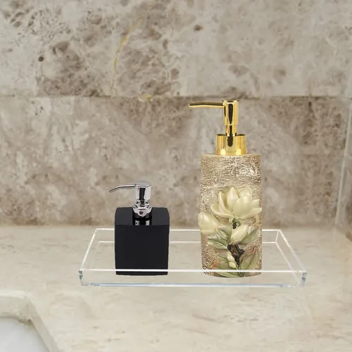 Miniatura 6 de Bandeja de acrílico Bigfety para organizar, bandejas de baño transparentes para mostrador, escritorio, cómoda