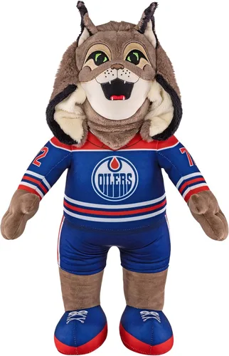 Miniatura 14 de Bleacher Creatures Anaheim Ducks Wild Wing - Figura de peluche de mascota de la NHL de 10 pulgadas (uniforme triangular verde azulado), una mascota