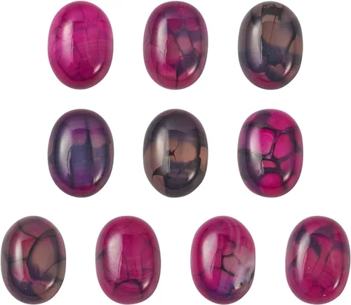 Miniatura 26 de Crafans Flat Back Gemstone Oval Cabochons Natural Stone Cabochons Healing Power Stone Chakra Crystal for Crafts DIY Jewelry Making Supplies