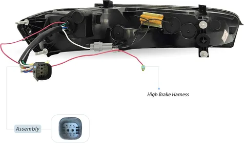 Miniatura 6 de VLAND Conjunto de luces traseras para Chevrolet Camaro 6ª generación 2016-2018 (LS, LT, RS, SS, ZL1), Plug-and-play, señal de giro amarilla, ahumada