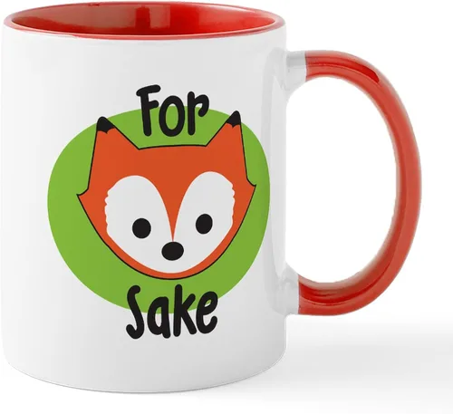 Miniatura 30 de CafePress Taza de café de cerámica For Fox Sake de 11 oz (11.0 fl oz)