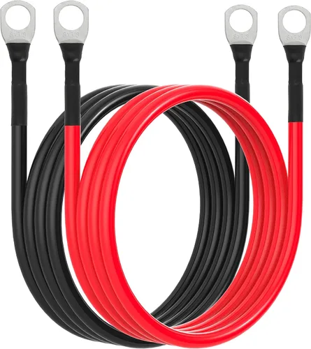 Miniatura 15 de Cable de batería 1/0 AWG 1/0AWG Calibre Cables de inversor de batería para automotriz, solar, marino, barco, RV, automóvil, motocicleta