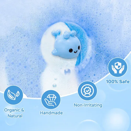 Miniatura 4 de Bombas de baño para niños con sorpresa en el interior, paquete de 24 bombas de baño para niños con juguetes en el interior, juego de regalo de baño