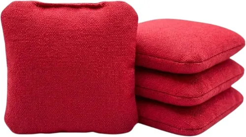 Miniatura 2 de Bolsas Profesionales de Cornhole de Doble Cara - 16 oz 6x6 con Relleno de Resina Premium - Bolsas de Frijoles Pro de Torneo Oficial Rojo/real