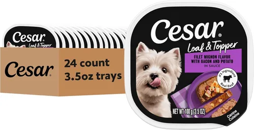 Comida enlatada para perros adultos,sabor césar, Carne