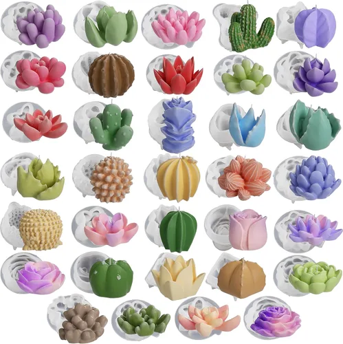 Miniatura 10 de Molde de fundición de resina, moldes de silicona para decoración del hogar, molde de animales 3D, molde para hacer velas (oso de columna animal)
