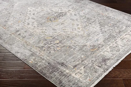 Miniatura 4 de Hauteloom Bolivar - Alfombra tradicional para sala de estar, dormitorio, color salvia polvorienta, gris, carbón, 5 x 8 pies 2 pulgadas