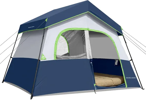HIKERGARDEN - Tienda de campaña para 6 a 8 personas, tienda de campaña familiar portátil para campamento, tienda de campaña de tela resistente al