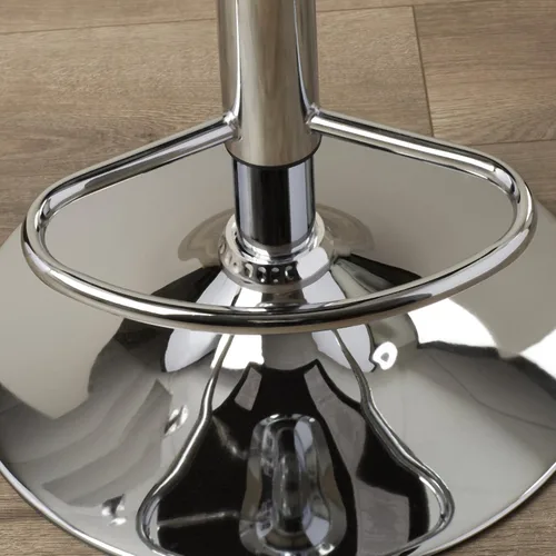 Miniatura 6 de Juego de 2, taburetes de bar de cuero moderno hidráulico giratorio silla de comedor taburetes de bar (negro)