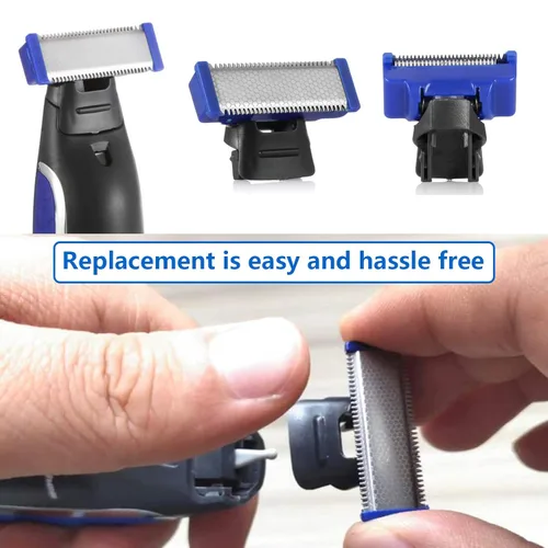 Miniatura 5 de Cabezal de repuesto para afeitadora, 4 unidades, compatible con Microtouch Solo 2 piezas de cepillo limpio con caja (4 unidades)