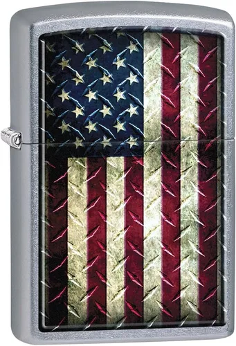Miniatura 7 de Encendedores Zippo Bandera Americana Americana - Calle Cromo