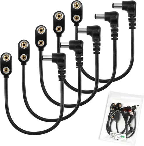 Miniatura 14 de CHANZON UL Wires 9 V Conector de batería Arduino Power Clip de cuero con centro positivo 0.083 in x 0.217 in Macho 5 Pack Jack T-Type para Arduino