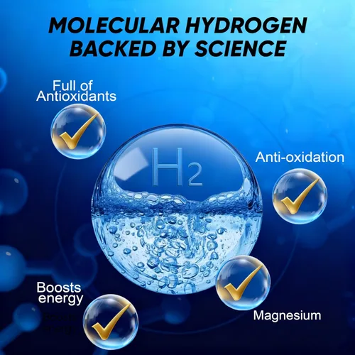 Miniatura 3 de Tabletas de agua de hidrógeno molecular Pastillas de magnesio H2 Suplemento de hidrógeno para hidratación y equilibrio de electrolitos Apoya