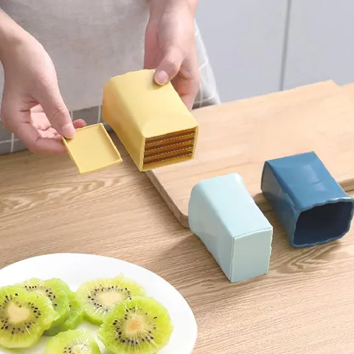 Miniatura 7 de Tulobi Juego de 2 rebanadores de frutas, acero inoxidable, mini rebanador de tazas, máquina de ensalada rápida, accesorio creativo de cocina