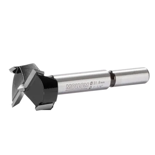 Miniatura 51 de Mollom Broca Forstner de 1/4" (6.3 mm) para carpintería precisa con un grosor de carburo YG8 duradero de 0.063 in, esta herramienta de corte
