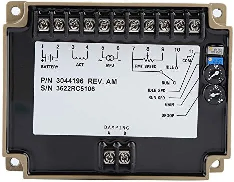 Miniatura 2 de WALFRONT Controlador de velocidad del generador Controlador de velocidad del motor Gobernador electrónico 3044196 Tablero de control 1KHz ~ 6.5kHz