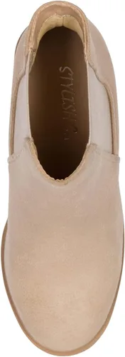 Miniatura 6 de DIVINE - Botines Chelsea con plataforma y punta redonda para mujer