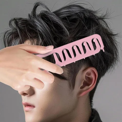 Miniatura 5 de Nowavibe Magic Comb - Peine de peinado con textura para hombres y mujeres, volumen y textura instantáneos, sin roturas ni tirones, estilos en Negro