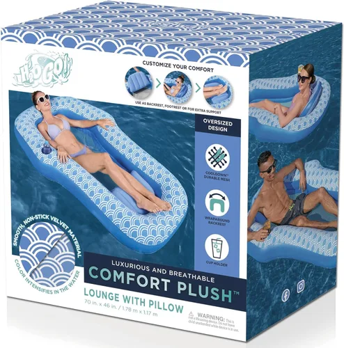 Miniatura 2 de Bestway H2OGO! Flotadores de piscina de felpa de lujo Salones individuales y dobles y tumbonas para adultos