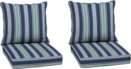 Miniatura 165 de Arden Outdoor Deep Seat Cushion Set, 24 x 24 pulgadas, Cojín para exteriores resistente al clima, a la lluvia y a la decoloración para silla, sofá