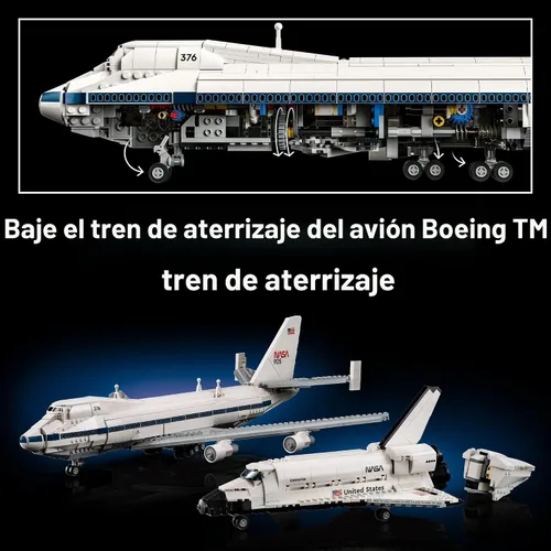 Miniatura 4 de LEGO Icons Shuttle Carrier Aircraft - Juego de construcción de aviones para adultos, modelo de nave espacial y avión para adultos, a partir de 18