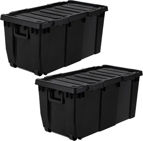 Miniatura 12 de IRIS USA - Contenedores de almacenamiento con tapa de 3 galones con candado, paquete de 5 - Fabricados en EE. UU., contenedores resistentes