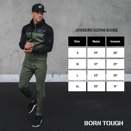 Miniatura 7 de Born Tough Pantalones deportivos ajustados para hombre, pantalones deportivos de entrenamiento para culturismo, gimnasio, pantalones de correr