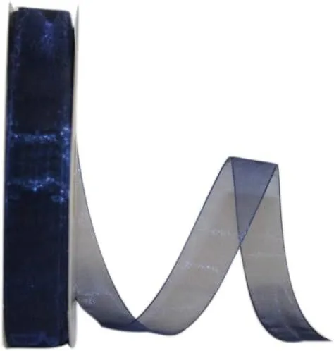 Miniatura 69 de Reliant Ribbon 25621-053-09C Cinta transparente de gasa, 1-1/2 pulgadas x 100 yardas, azul