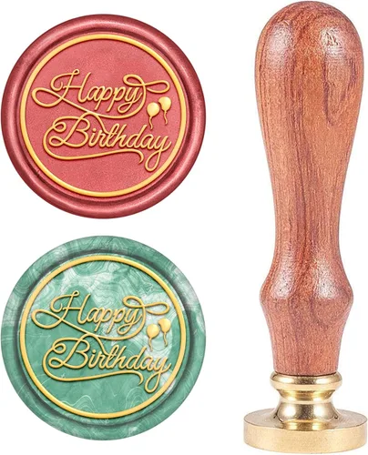 Miniatura 13 de CRASPIRE Sello de cera de sellado de Navidad con diseño de copo de nieve, árbol de caramelo, calcetín de cera X'Mas EVE, cabeza de latón con mango