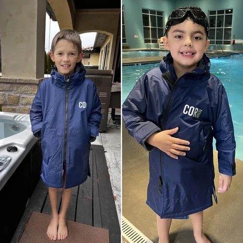 Miniatura 11 de COR Surf Swim Parka for Youth and Adults Heavy-Duty Weatherproof Swimming Jacket with Size Options for Men, Women and Kids