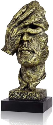 Miniatura 8 de Lependor Decoraciones de escritorio abstractas y creativas, estatuas de pensador, estatuas y esculturas para la decoración del hogar y la sala