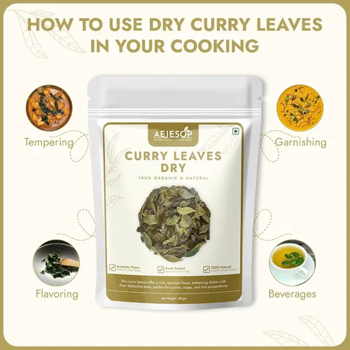 Miniatura 5 de AEJESOP Curry Leaves dried, Curry Leaf from India, 1.76oz(50 g)