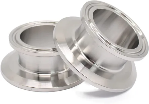 Reductor sanitario de tapa de extremo de acero inoxidable 304 reductor concéntrico sanitario de 2 pulgadas × 1.5 pulgadas, trébol de tres