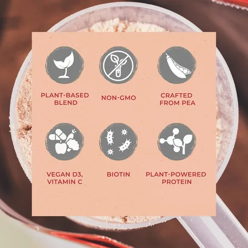 Miniatura 6 de Fuel Vegan Protein Powder Vanilla - 21g of Protein Each Serving, Delicious Plant-Based Blend for Muscle Growth, Crafted from Pea, with Vegan D3, No