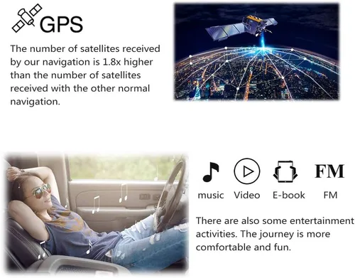 Miniatura 5 de AWESAFE Navegador GPS para coche, camión, RV con Bluetooth, mapa 2026, pantalla táctil GPS de 7 pulgadas para automóvil, GPS para vehículo