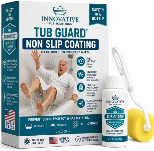 Miniatura 9 de Recubrimiento Antideslizante Tub Guard para Tina y Ducha - Secado Rápido y Ecológico - Blanco