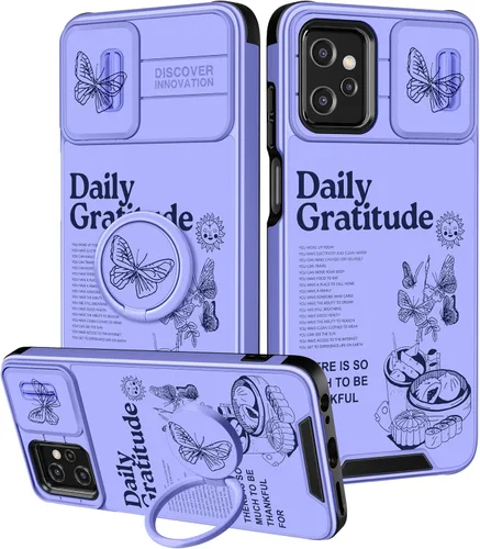 Miniatura 117 de Funermei Funda para Moto G Play 4G 2024 – Funda para teléfono para mujeres y niñas, diseño único de gato y libros, diseño único con funda