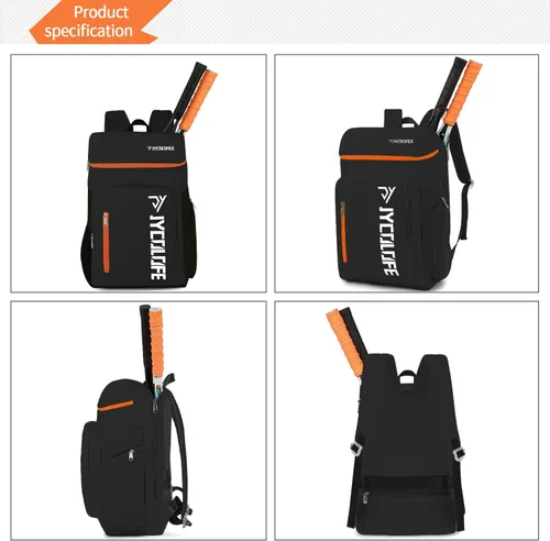 Miniatura 5 de mochila de gimnasio con compartimento para zapatos, bolsa de lucha con 4 tipos de método de espalda, impermeable para deportes, caminata y portátil