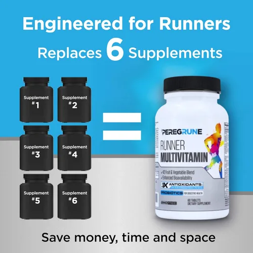 Miniatura 5 de Runner Multivitamínico Vitamina diseñada con antioxidantes y complejo B completo para apoyar la resistencia y la energía Probióticos, alimentos