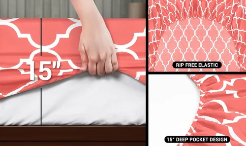 Miniatura 4 de Utopia Bedding Juego de sábanas de microfibra suave de 4 piezas con bolsillo profundo de 15 pulgadas, microfibra cepillada de fácil cuidado