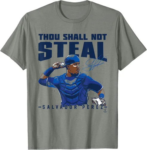Miniatura 8 de Salvador Perez Thou Shall Not Steal - Camiseta, gris, S