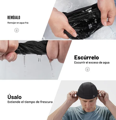 Miniatura 5 de MELASA Gorras de calavera refrescante, forro de malla ligera debajo del casco, ciclismo, motocicleta, casco duro para hombres y mujeres