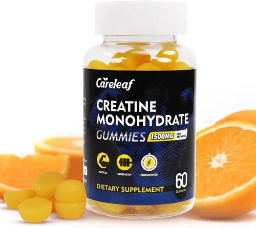 Gomitas de monohidrato de creatina para hombres y mujeres, suplemento de creatina de 1500 mg para ganancia muscular, más fuerza y recuperación más