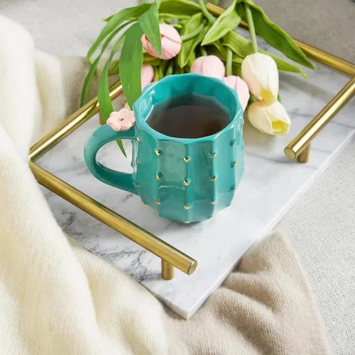 Miniatura 4 de Pinky Up Tazas de café de cerámica de cactus, tazas de té, taza de viaje, taza de latte, vasos para beber para chocolate, leche, cócteles, cócteles