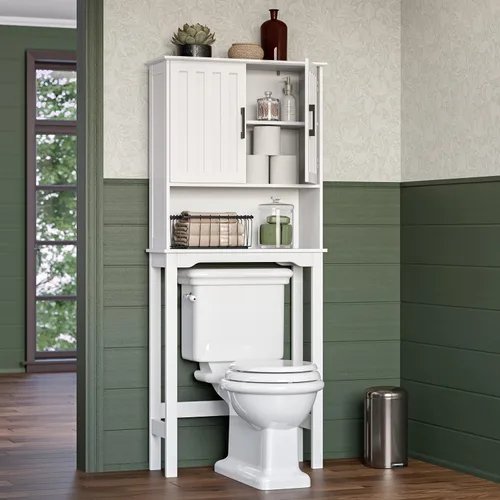 Miniatura 2 de RiverRidge Monroe - Protector de espacio para baño, sin tamaño, color blanco