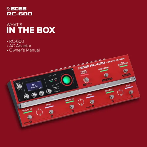 Miniatura 6 de BOSS RC-600 Estación de Loop Basada en Piso para Músicos de Loop Características Evolucionadas y Funciones Personalizables Calidad de Sonido