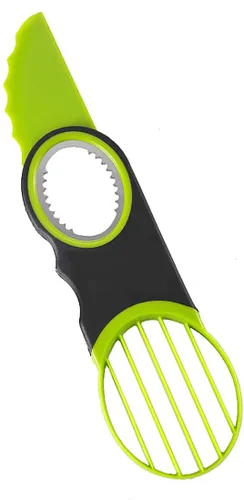 Cortador de aguacate 3 en 1, apto para lavavajillas Verde claro