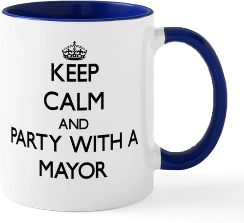 Miniatura 19 de CafePress I Love Mayor Mug Taza de café de cerámica de 11 oz (11.0 fl oz)